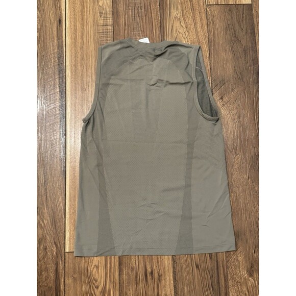 Gymshark Men's Small Apex Slim Fit Sport Seamless Tank Top Grey Workout - Picture 3 of 5